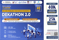 Dekathon 2.0: Indo-Malaysian Hackathon 2023 Hackathon Poster